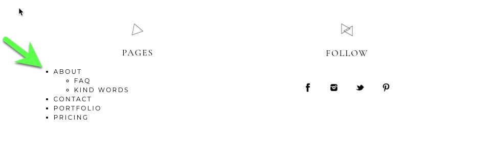 WordPress Pages Widget Nested Pages Example.jpg