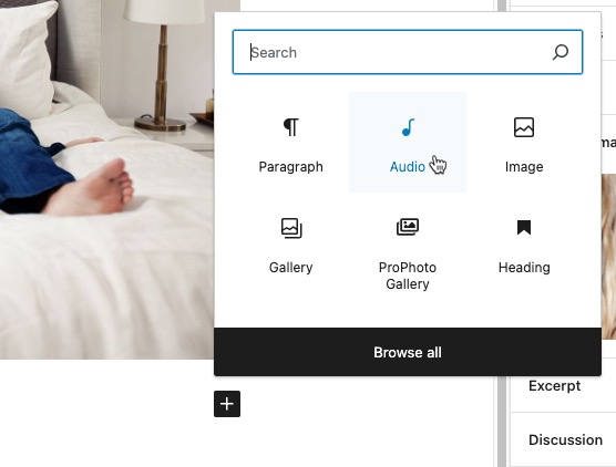 wordpress adding audio block.jpg