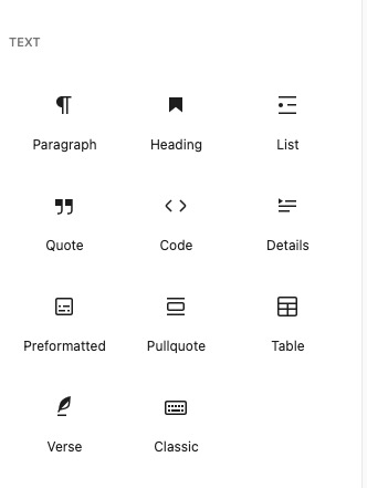 WordPress text block types.jpg