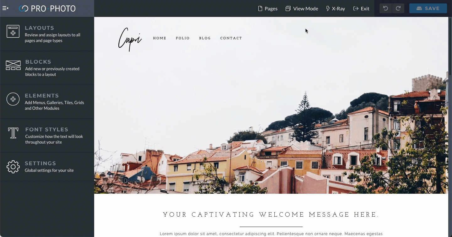 Capri mobile menu.gif